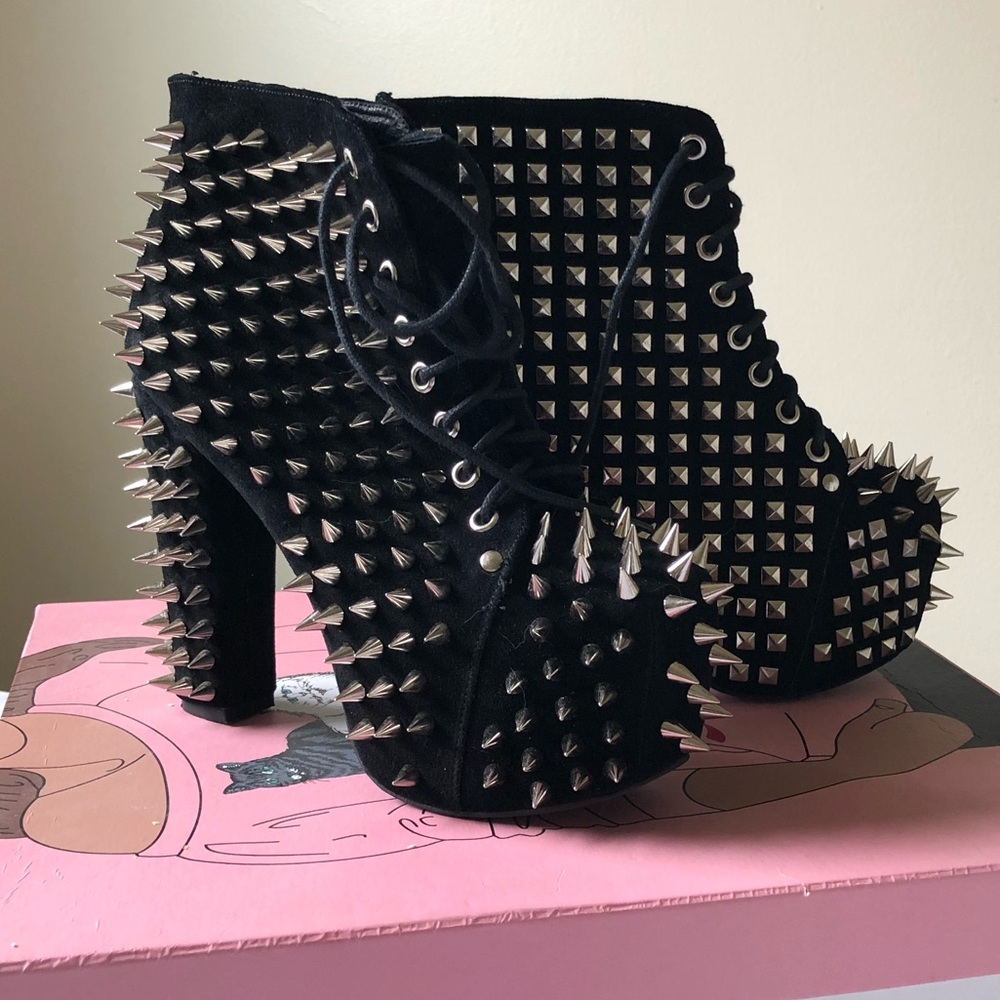 Jeffrey Campbell ‘Lita’ Studded Platform Booties